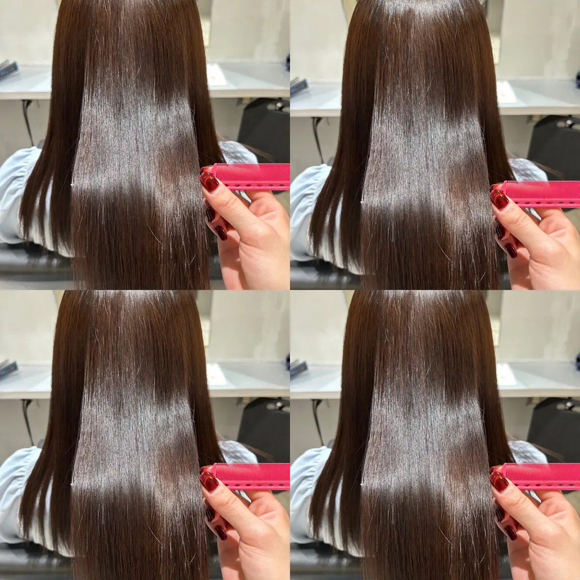 ロング カット 縮毛矯正 トリートメント レイヤーカット/ 縮毛矯正🇰🇷早坂のヘアスタイル