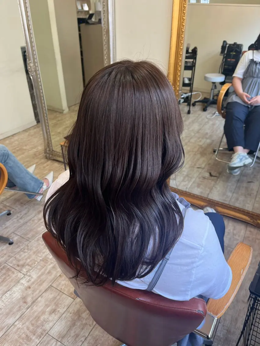 ロング カット ヘアカラー 【艶髪カラー】 omiのヘアスタイル