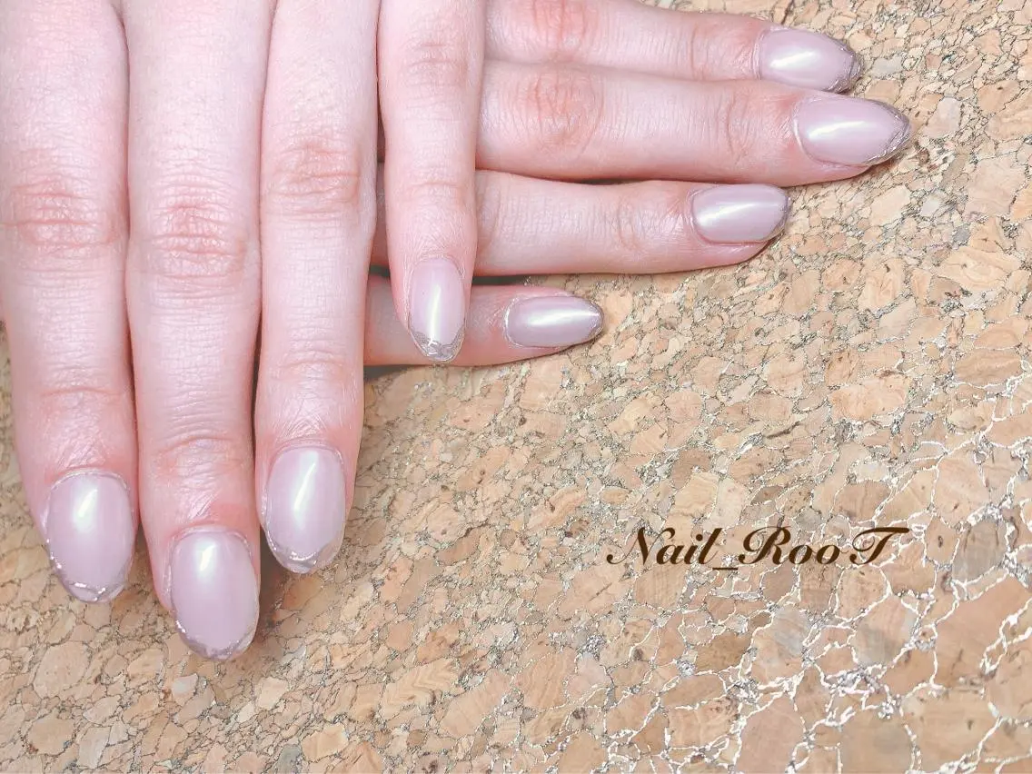 メンズ ネイル オーロラネイル ハンドネイル RooT Nailのネイルデザイン