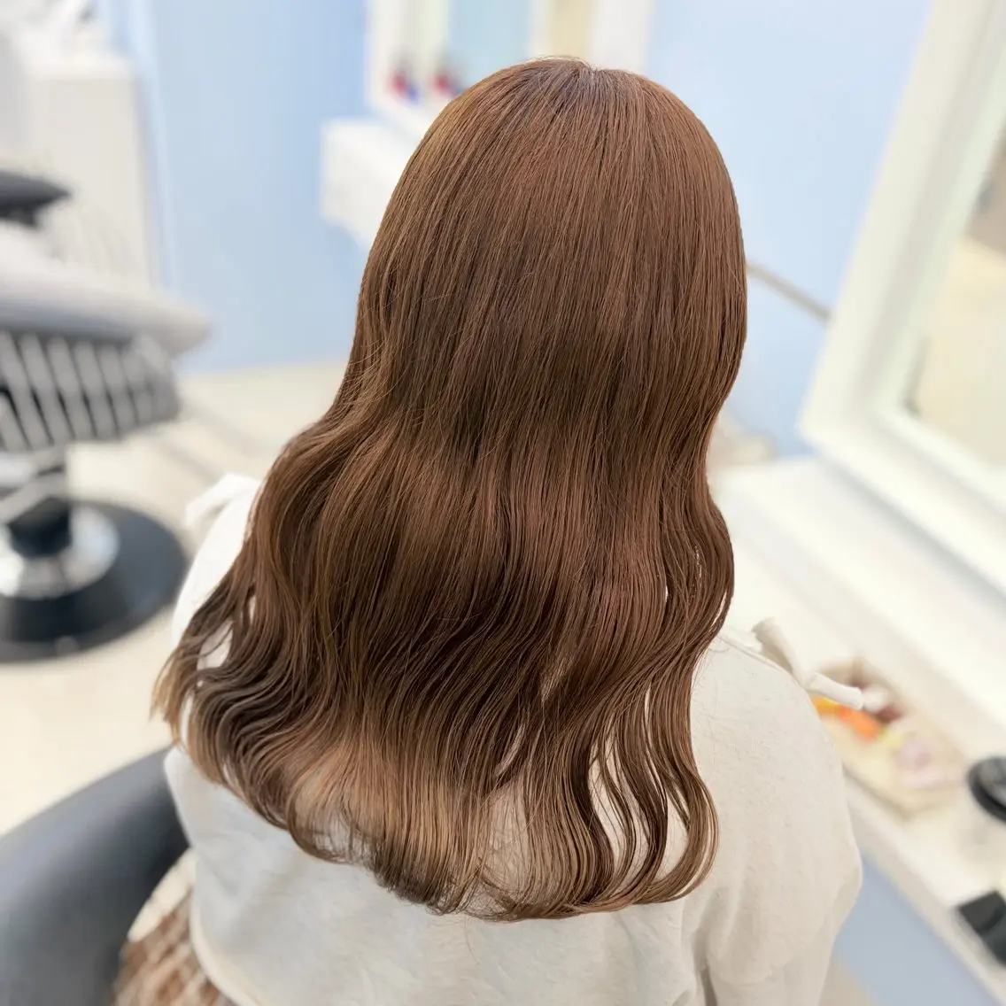 ロング カラー ブリーチ ブラウンカラー ダブルカラー ブリーチなしカラー ヘアカラー 🥣あゆ/梅田/ハイ トーン/ブリーチ🩶のヘアスタイル