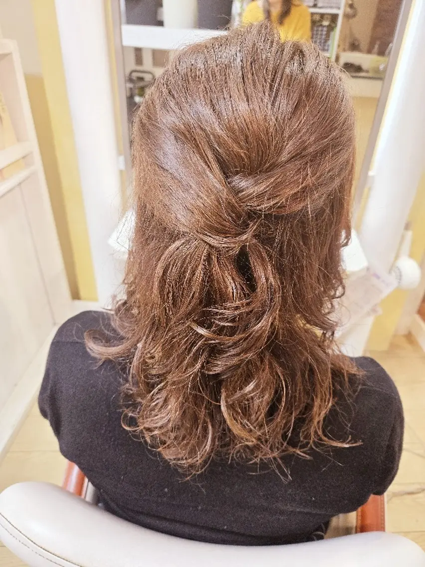 ヘアアレンジ 簡単アレンジ 田中 牧子のヘアスタイル