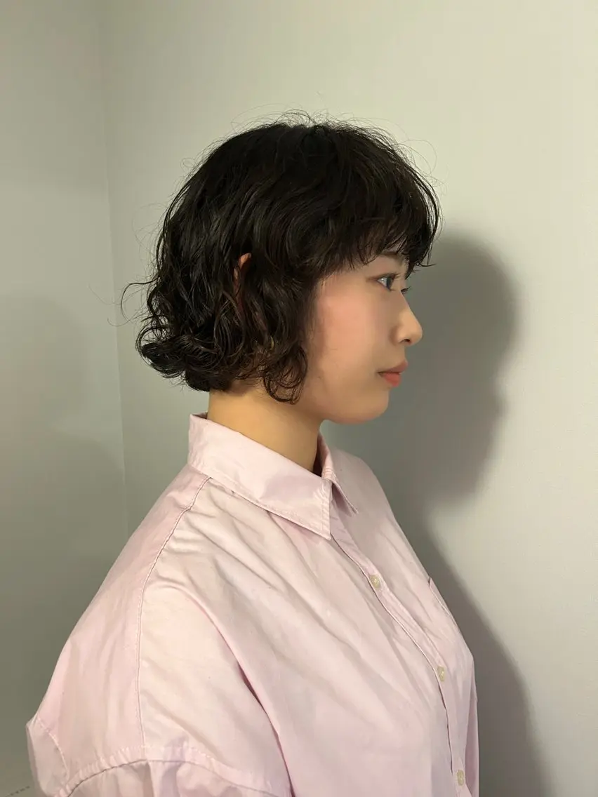 ショート パーマ 小野 明日香のヘアスタイル