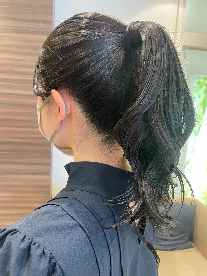 ロング ヘアアレンジ ヘアセット 韓国ヘアメイク🎀/ 縮毛矯正✨山本媛香のヘアスタイル