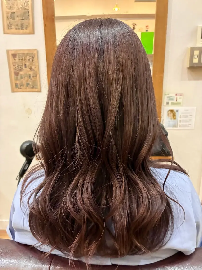 カラー ラベンダーカラー ピンクカラー ピンクラベンダー ヘアカラー コイエ カレンのヘアスタイル