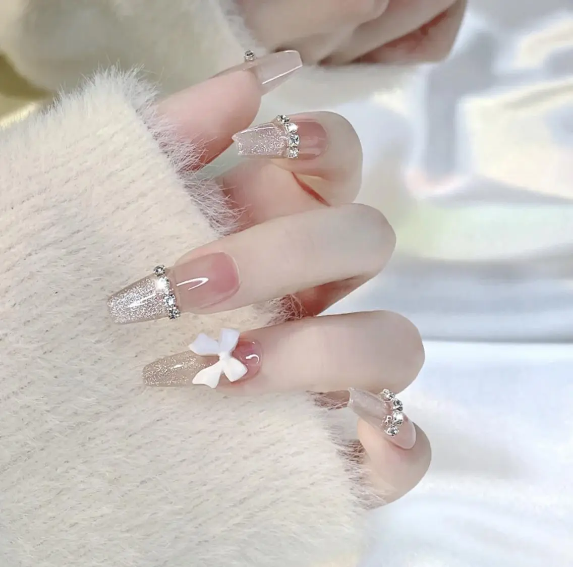 ネイル 長さ出し ネイルチップ Queen‘s なんのネイルデザイン