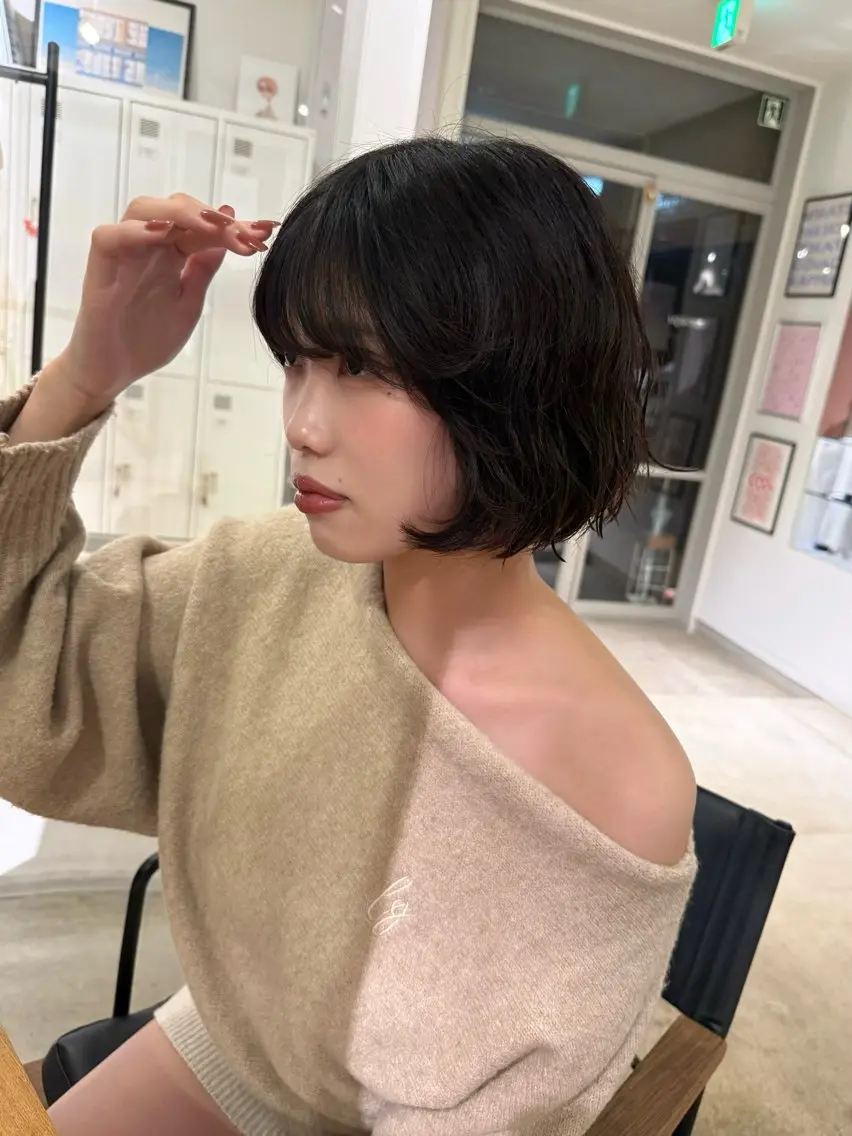 ミディアム ミディアムパーマ ボブ yuzu / bob shortのヘアスタイル