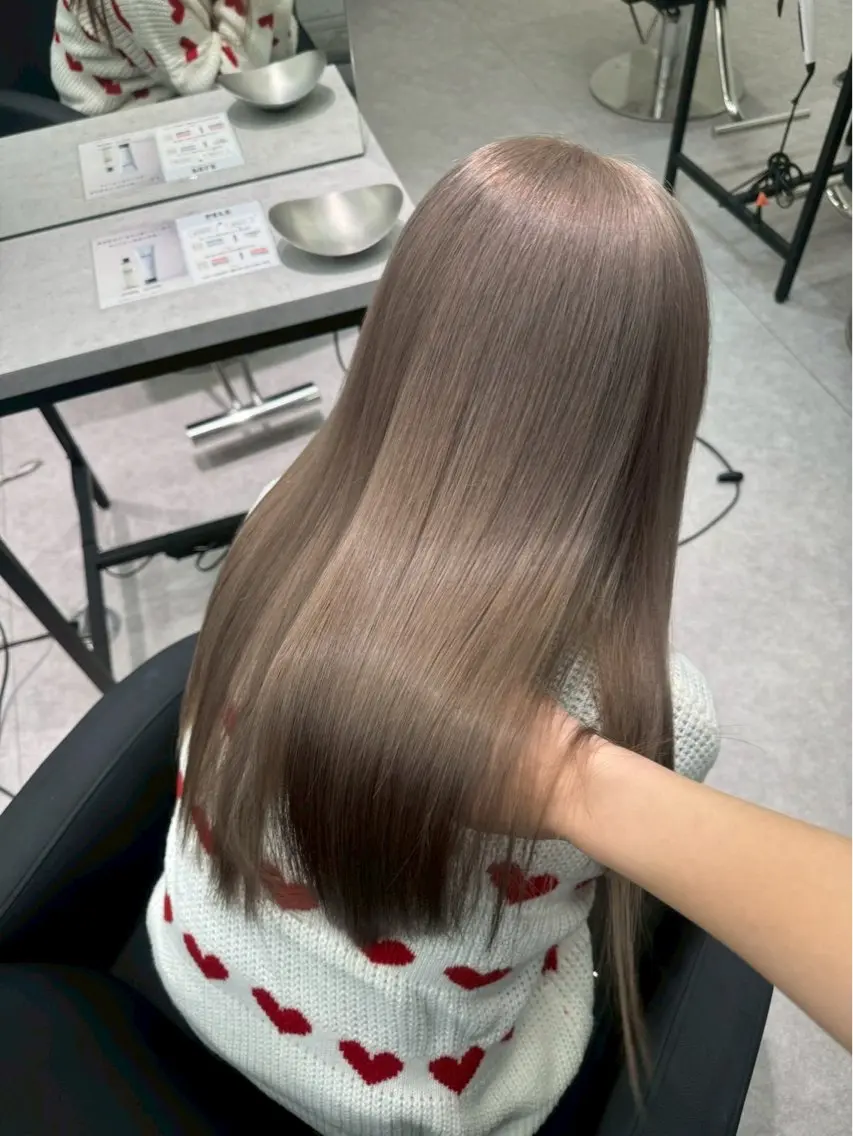 カラー ヘアカラー ミルクティー/渋谷 shunta🌟🌟のヘアスタイル