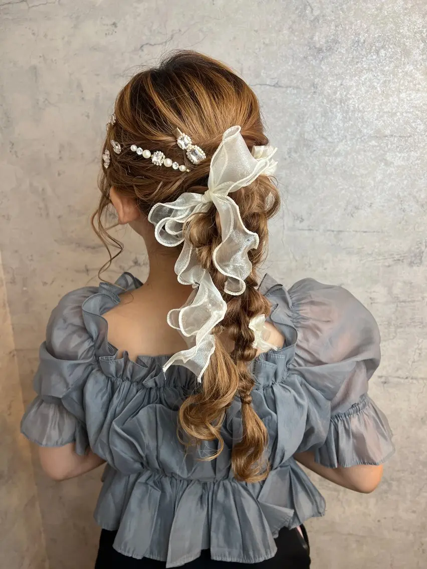 10時~ヘアセット❣️【結婚式・お出かけの前に🕊】 ※早朝ヘアセットのメニューもございます😌の写真