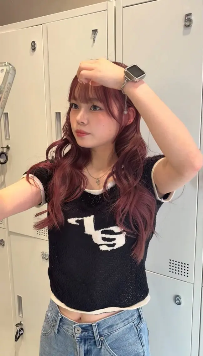 ロング カラー ヘアカラー トリートメント aoi🎀暖色 /透明感カラー♡のヘアスタイル