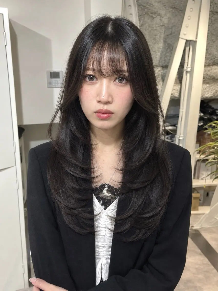 ロング レイヤーカット TENSHOのヘアスタイル