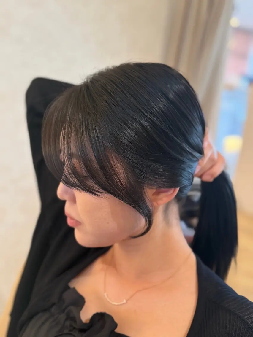 ミディアム 小顔カット カット ヘッドスパ 福井 珠乃のヘアスタイル