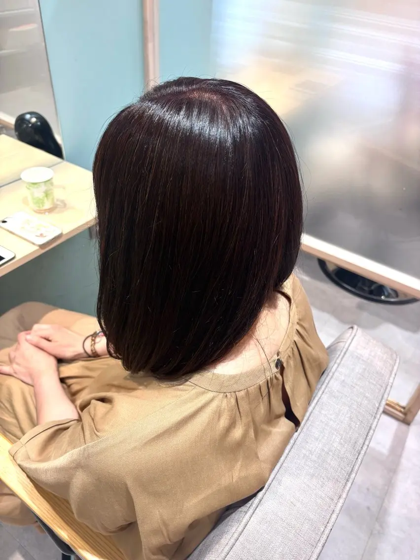 ミディアム カラー 齋藤 瑞樹のヘアスタイル