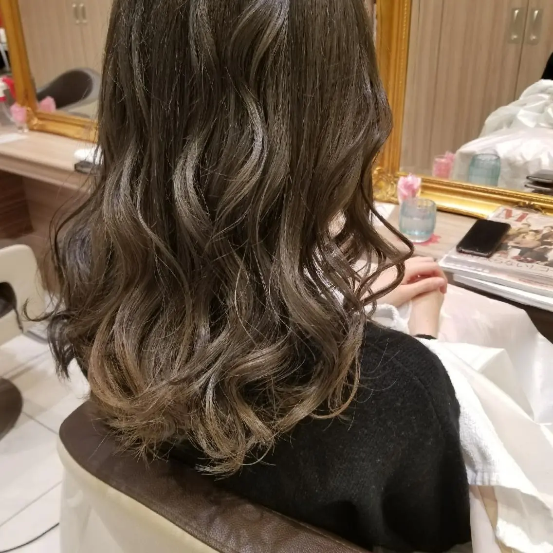 ロング カラー グラデーションカラー イルミナカラー Ash 店長　山下達也のヘアスタイル