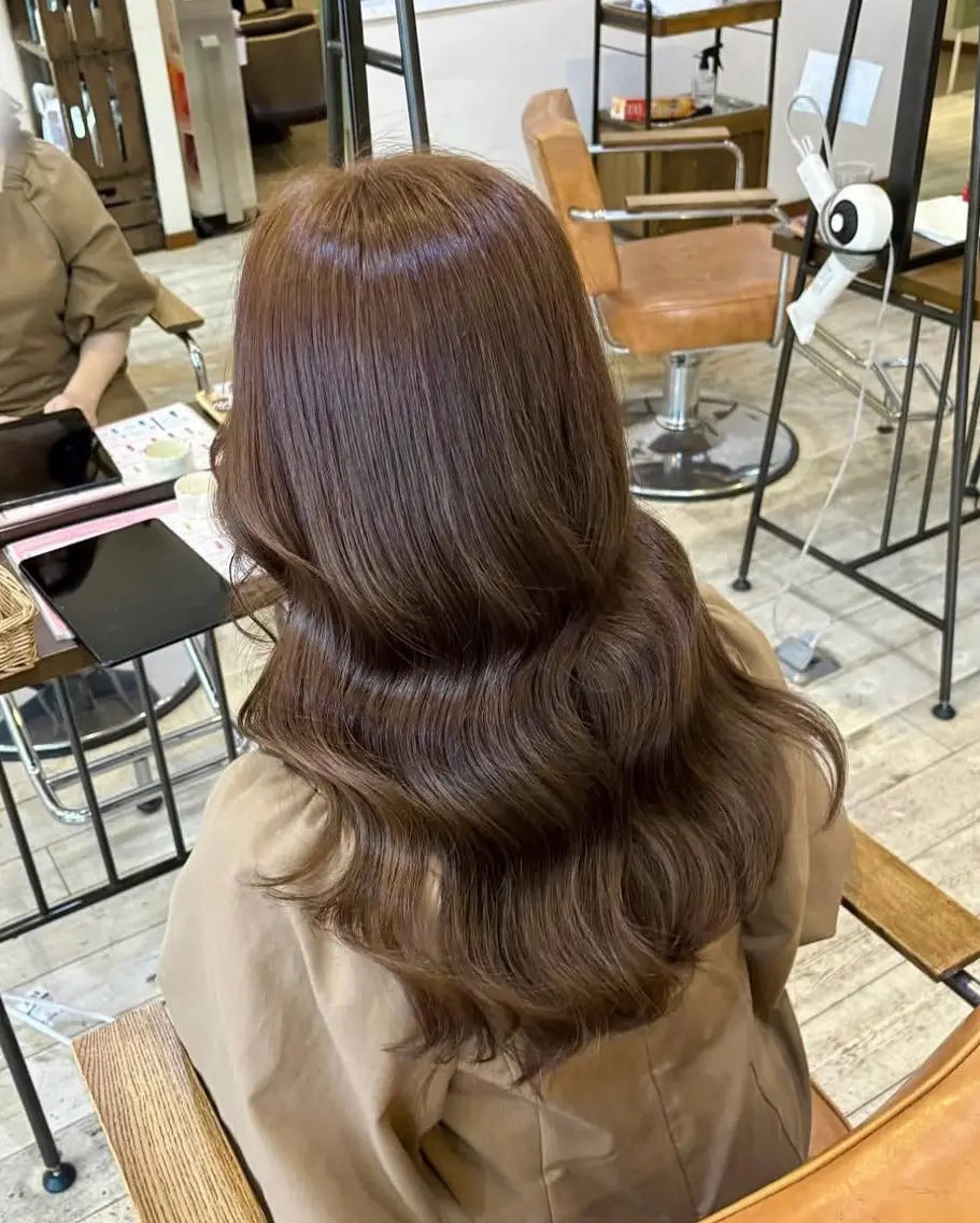 ロング カラー カット ヘアカラー set-up北長瀬/ chinamiのヘアスタイル