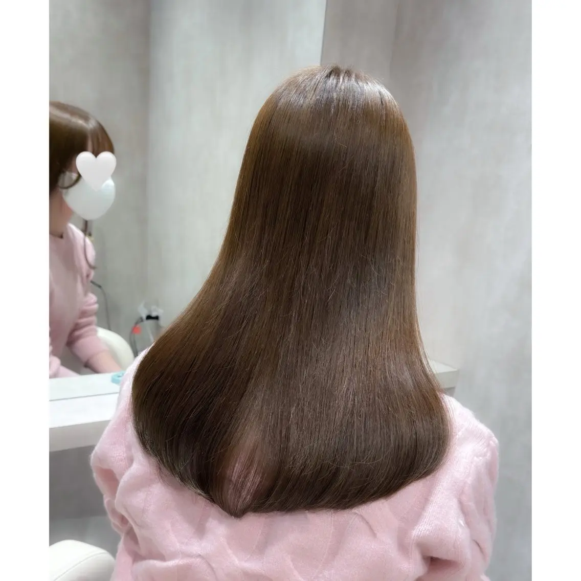 セミロング カラー ベージュカラー オリーブベージュ ヘアカラー miyu /トレンド カラー×艶髪のヘアスタイル