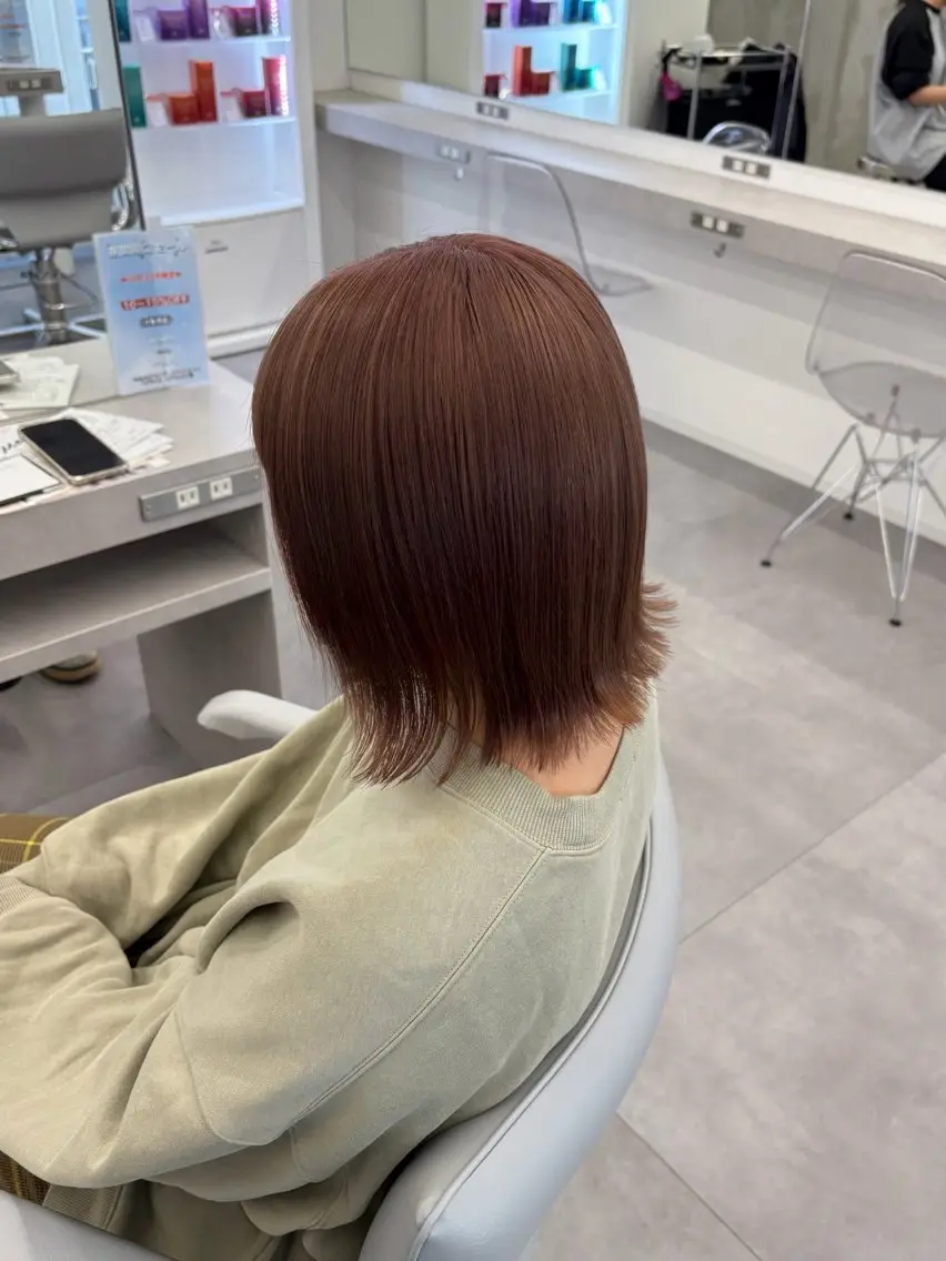 ミディアム カラー カット ヘアカラー 🍀透明感ナチュラル カラー🍀じゅんのヘアスタイル