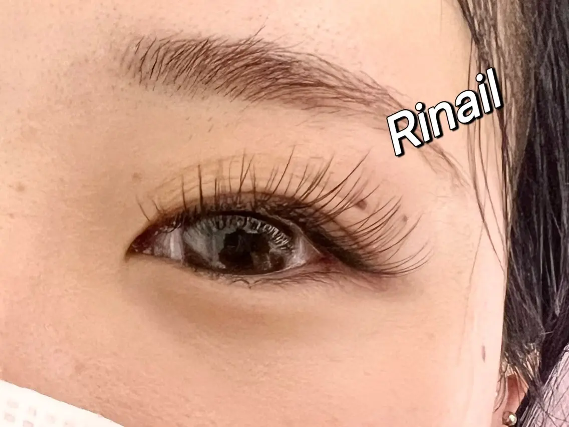 マツエク・マツパ バインドロック ナチュラル パリジェンヌラッシュリフト まつげパーマ 下まつげエクステ YK Rinのネイルデザイン