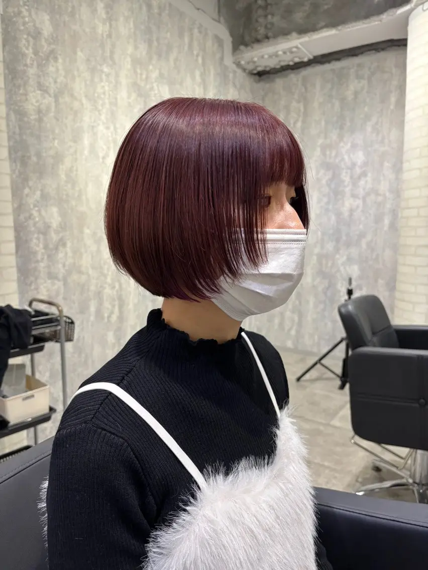 ショート カラー ヘアアレンジ カット ヘアカラー kei🤎ベージュ /透明感カラー/博多のヘアスタイル
