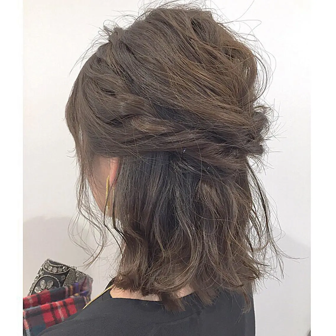 ヘアアレンジ ハーフアップ ヘアセット 透明感♡︎♡︎ 佐々木早苗のヘアスタイル