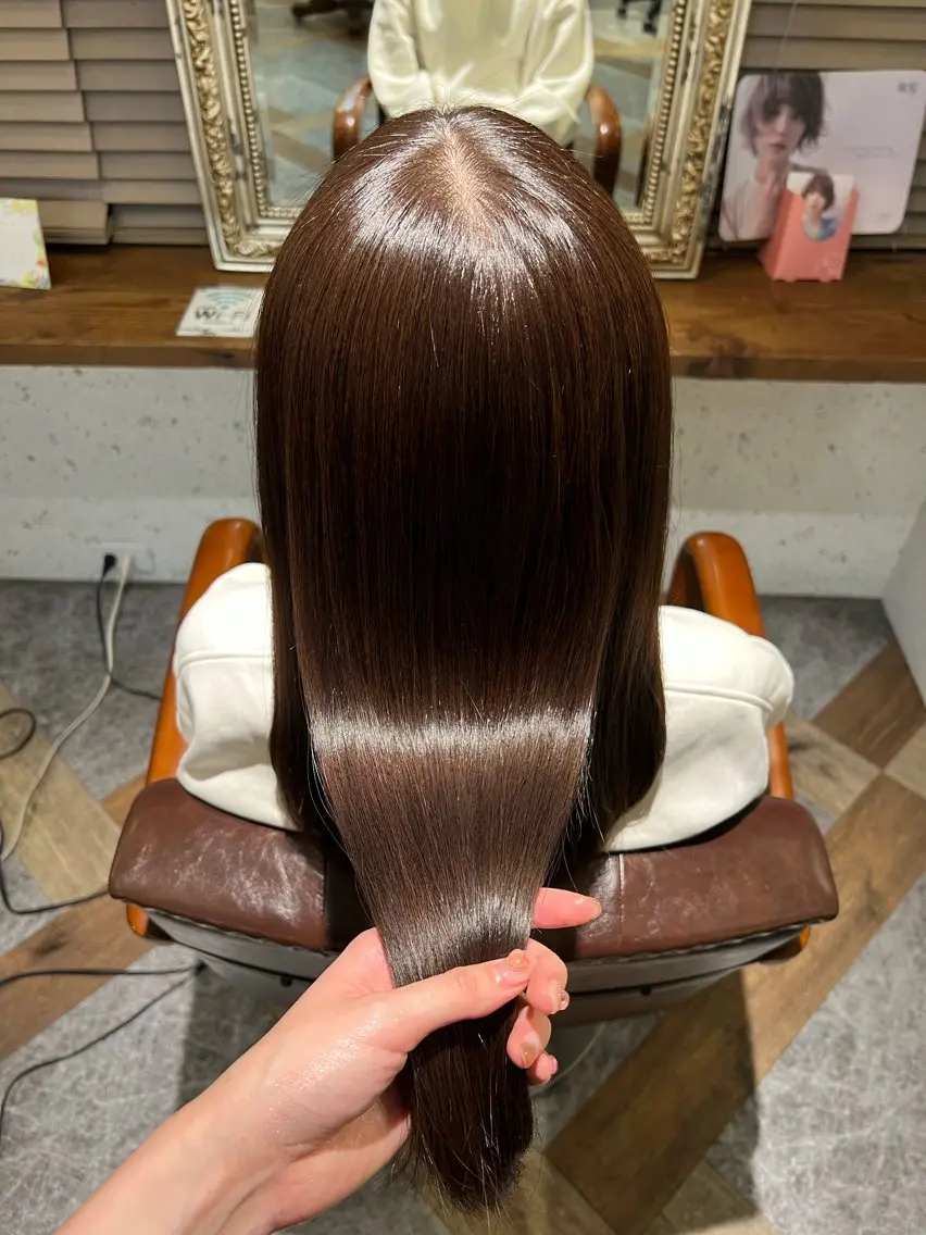 ロング カラー 韓国スタイル🇰🇷 annaのヘアスタイル