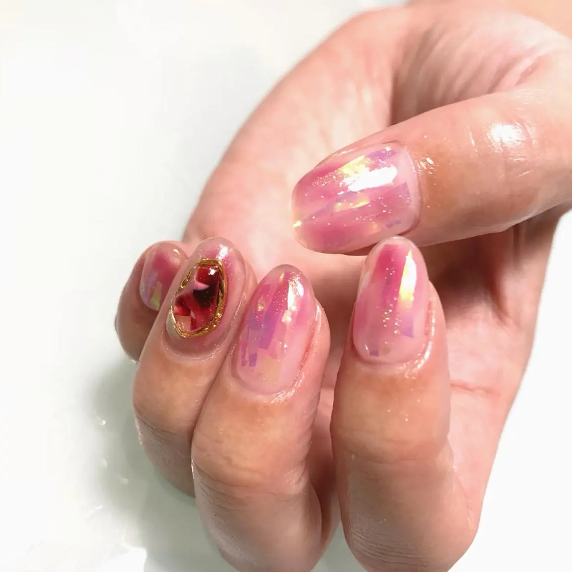 ネイル オーロラネイル ハンドネイル Nakazawa Mayuのネイルデザイン