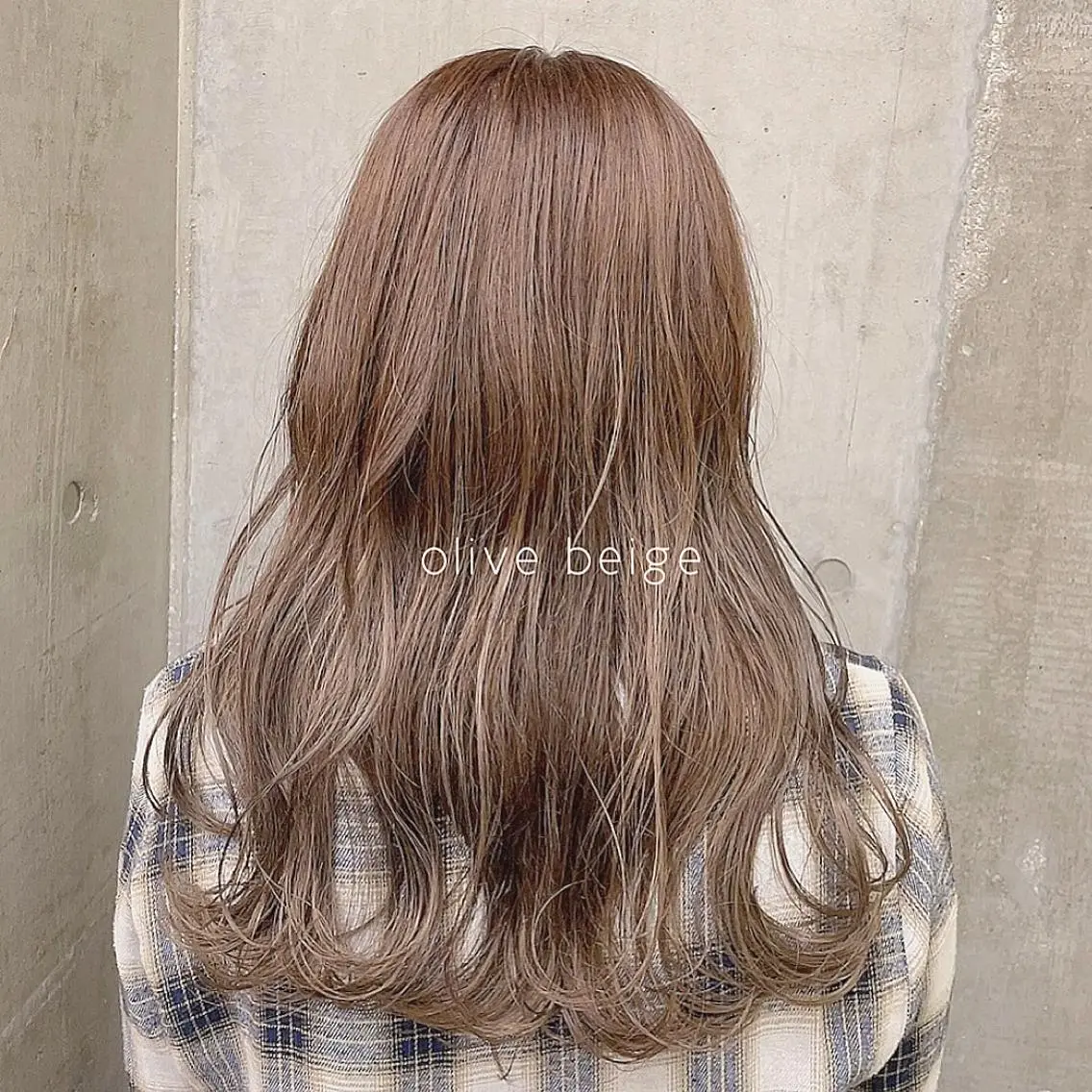 ロング カラー ベージュカラー オリーブベージュ 🫧BUBBLES 新所沢　かとうゆきのヘアスタイル