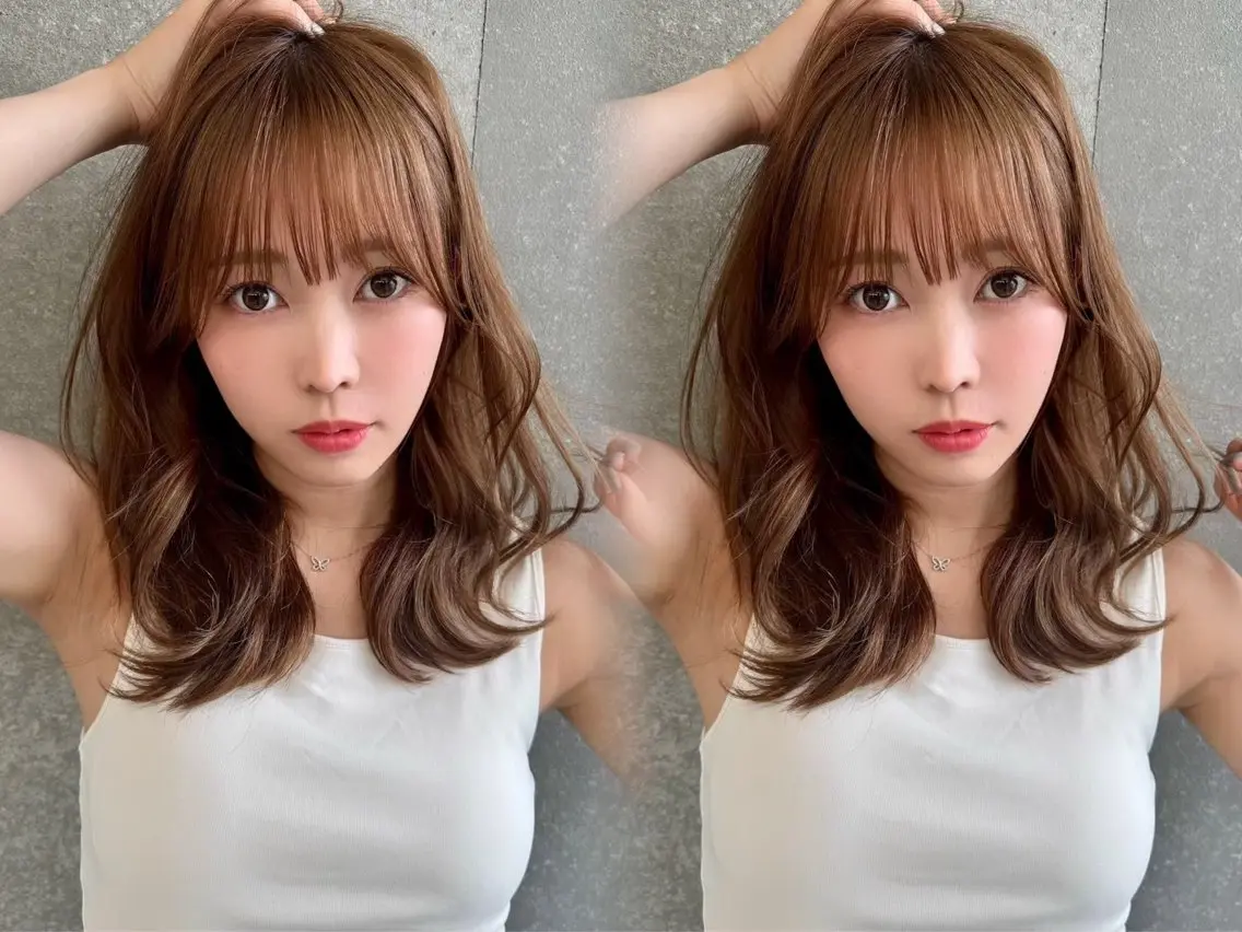 ミディアム カット ヘアカラー トリートメント 縮毛矯正/髪質改善 🌟本郷壮一郎のヘアスタイル
