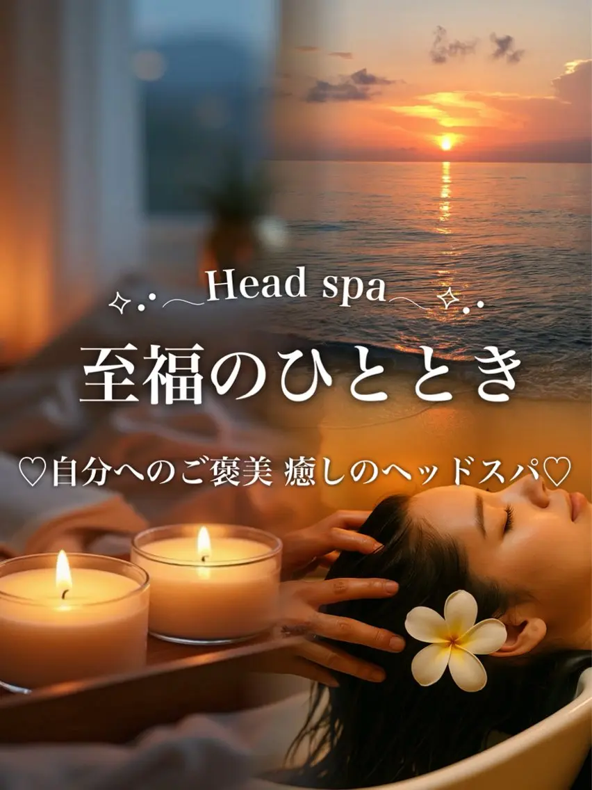 【✨1番人気✨】1年の疲れを贅沢に癒す、至福の20分ヘッドスパ🫧＆4stepトリートメント🌼*･の写真