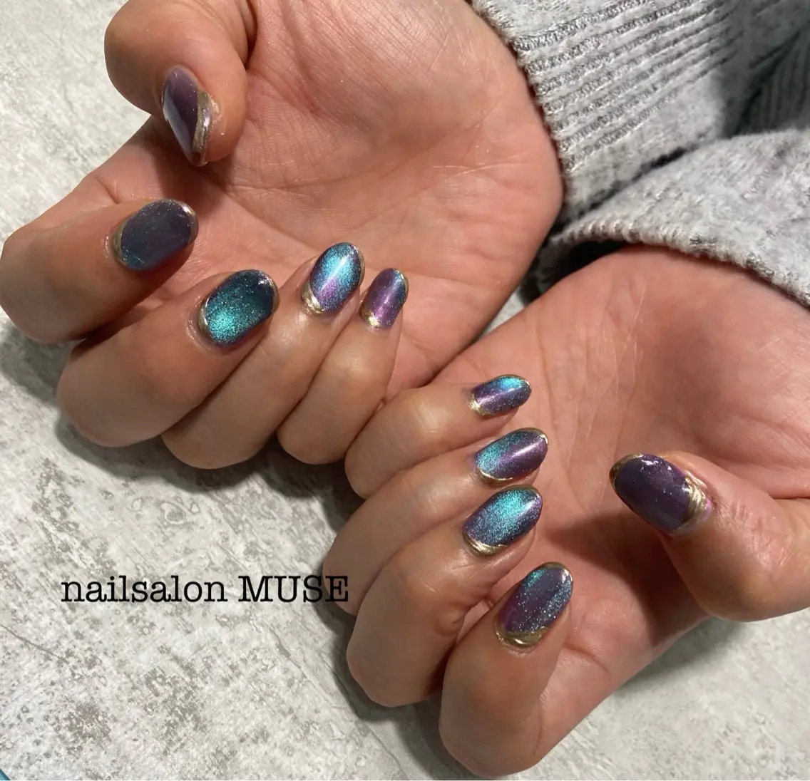 ネイル ミラーネイル Nail Salon MUSEのネイルデザイン