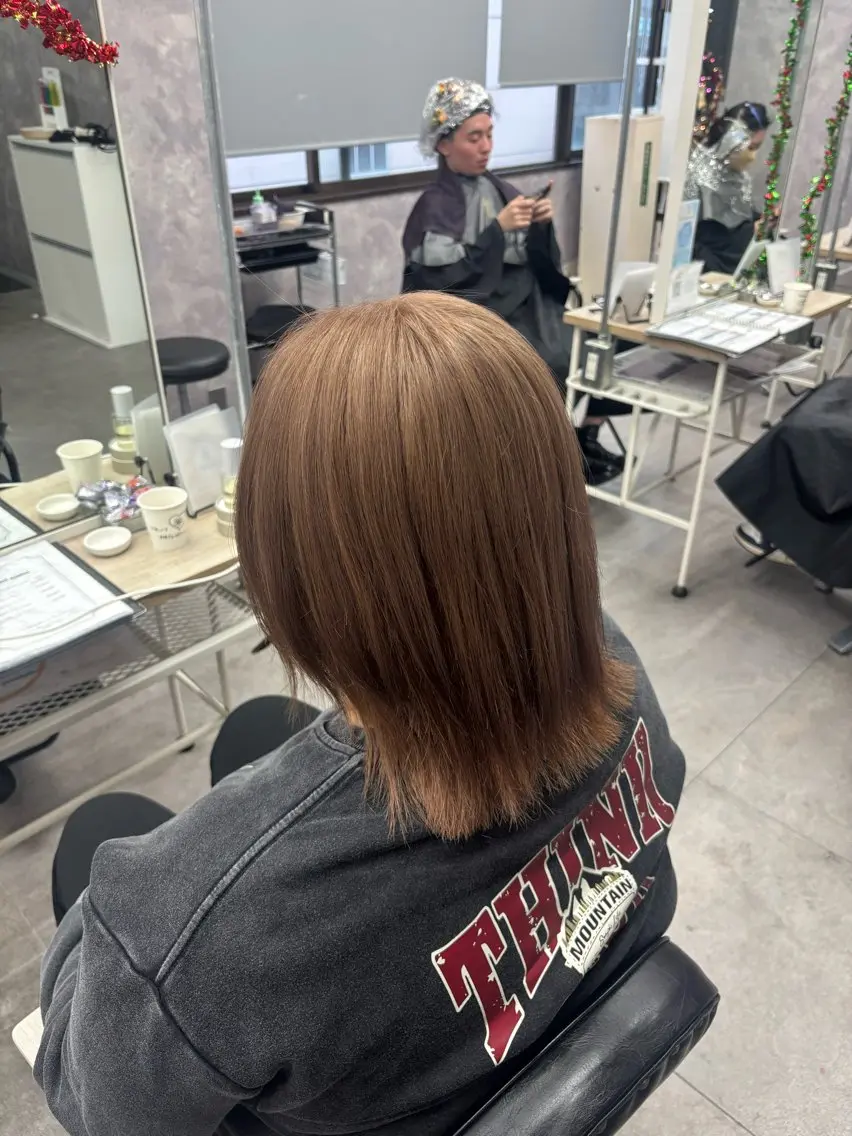 ショート カラー ヘアカラー Riko🐰💗/ モテ艶髪《本厚木》のヘアスタイル