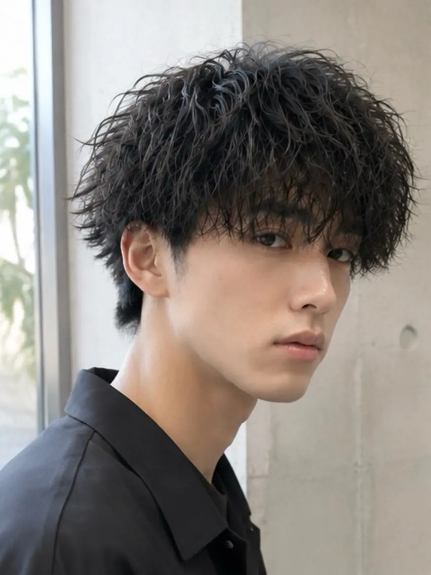 パーマ メンズ カット パーマ トリートメント EARTH 榎本のヘアスタイル