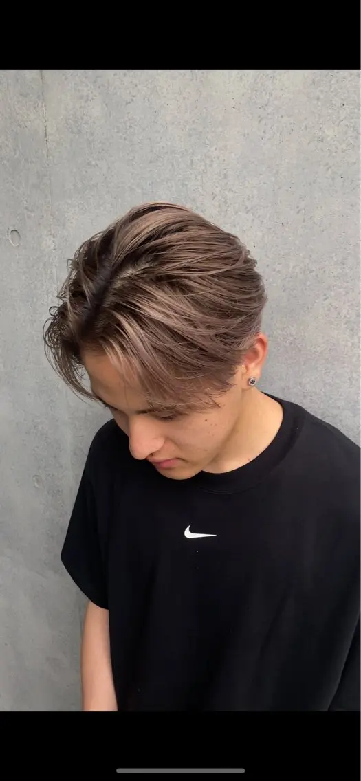 ショート カット ヘアカラー 似合わせパーマ 渡辺尚暉のヘアスタイル