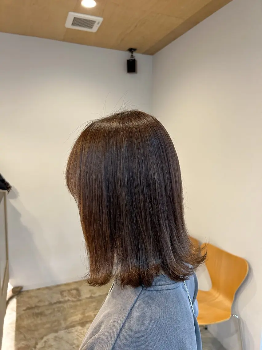 ミディアム カラー ヘアカラー 川端 明莉のヘアスタイル