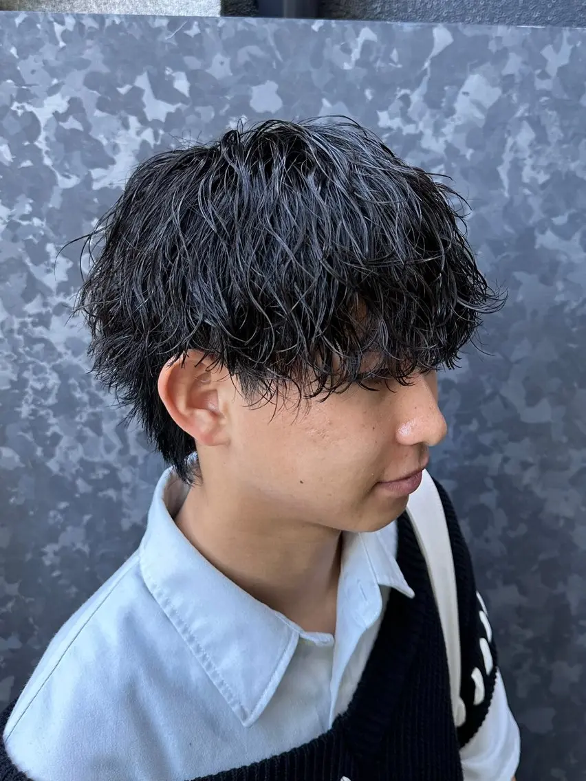 パーマ メンズ カット パーマ 梅田/全パーマ特化/ ケアパーマ/秋本大智のヘアスタイル