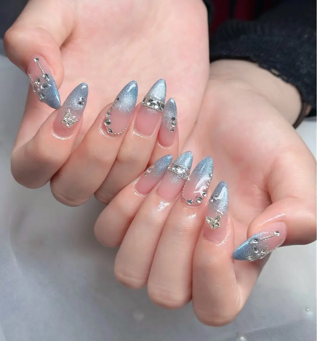 ネイル ハート キラキラネイル リボン ハンドネイル キノコ H.babynailのネイルデザイン