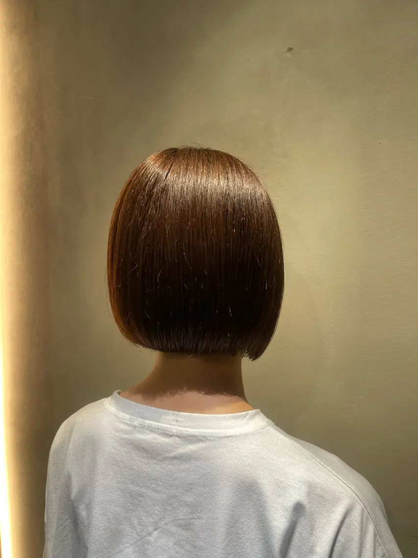 ショート ボブ／メンズパーマ 琢磨のヘアスタイル