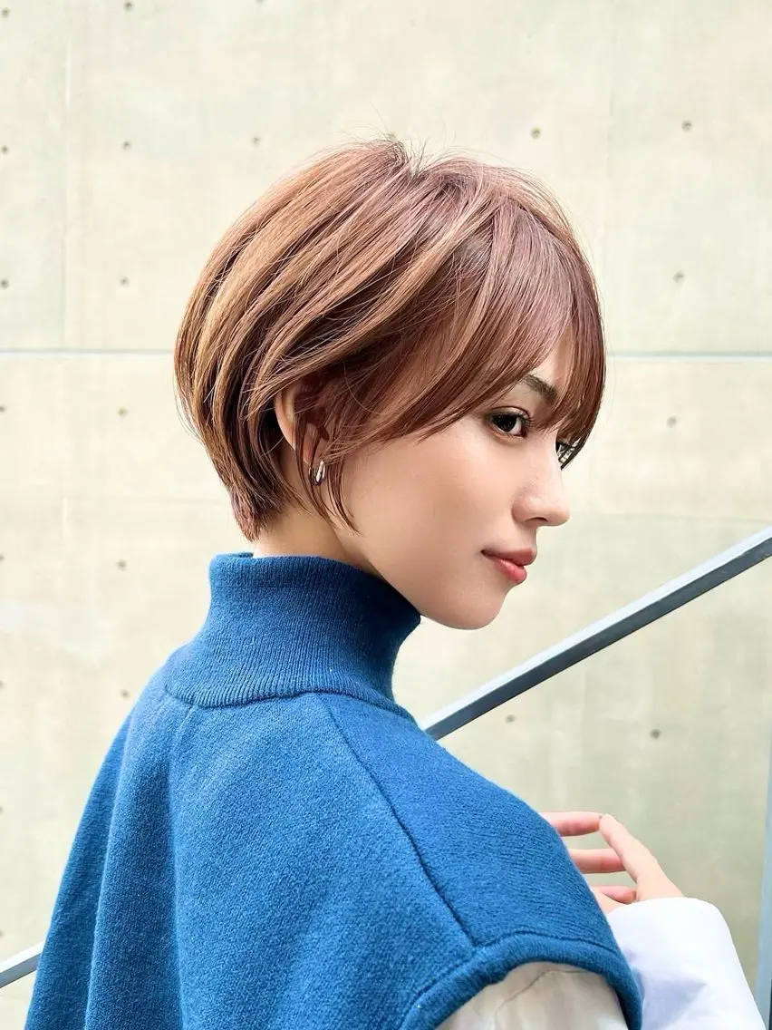 ショート カラー ⭐️銀座/ショート/ 艶カラー/りょうがのヘアスタイル