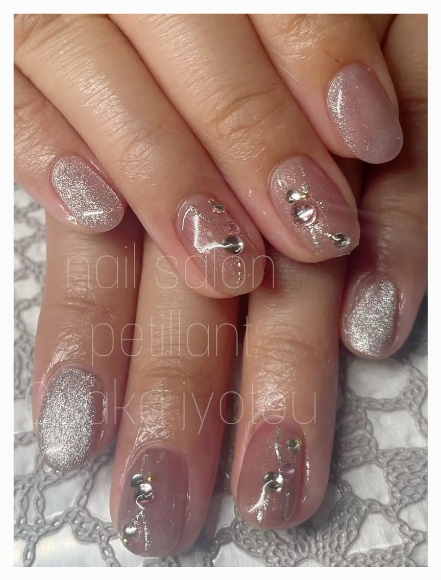 ネイル キラキラネイル nail salon petillantのネイルデザイン