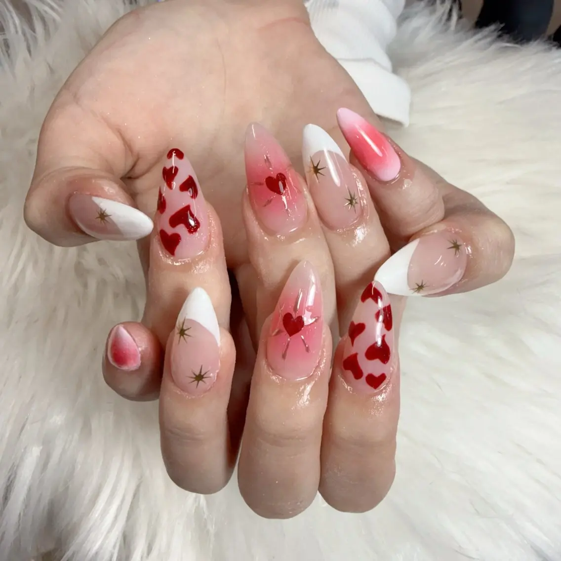 ネイル ハンドネイル 🎀nana🫧 ワンホンネイル🎀のネイルデザイン