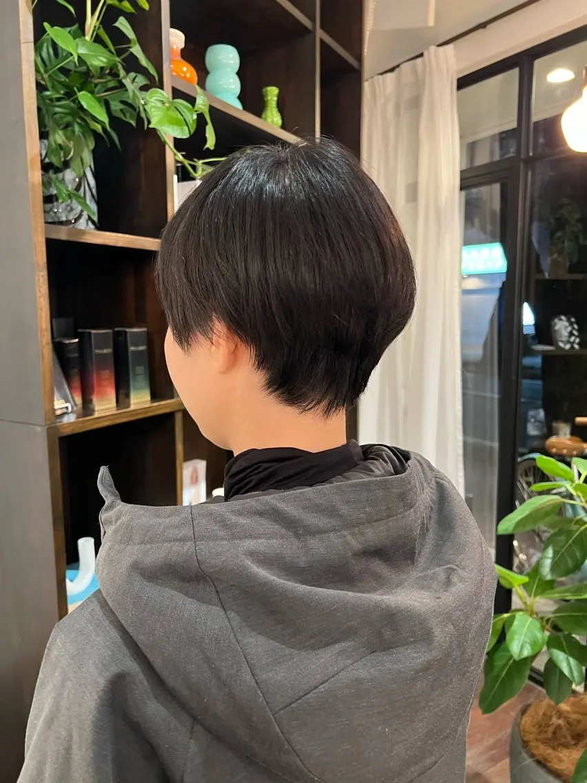 ショート カット デジタルパーマ 加藤園のヘアスタイル