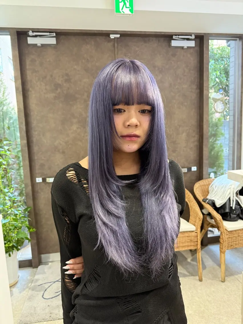 ロング ヘアカラー 似合わせスタイル☁️ 堀内志茉🍀のヘアスタイル