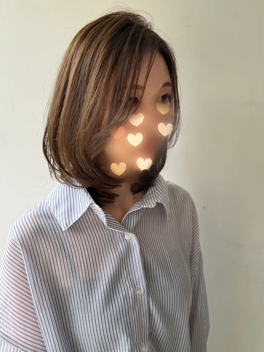 ミディアム レイヤーカット 和木田 朱里のヘアスタイル