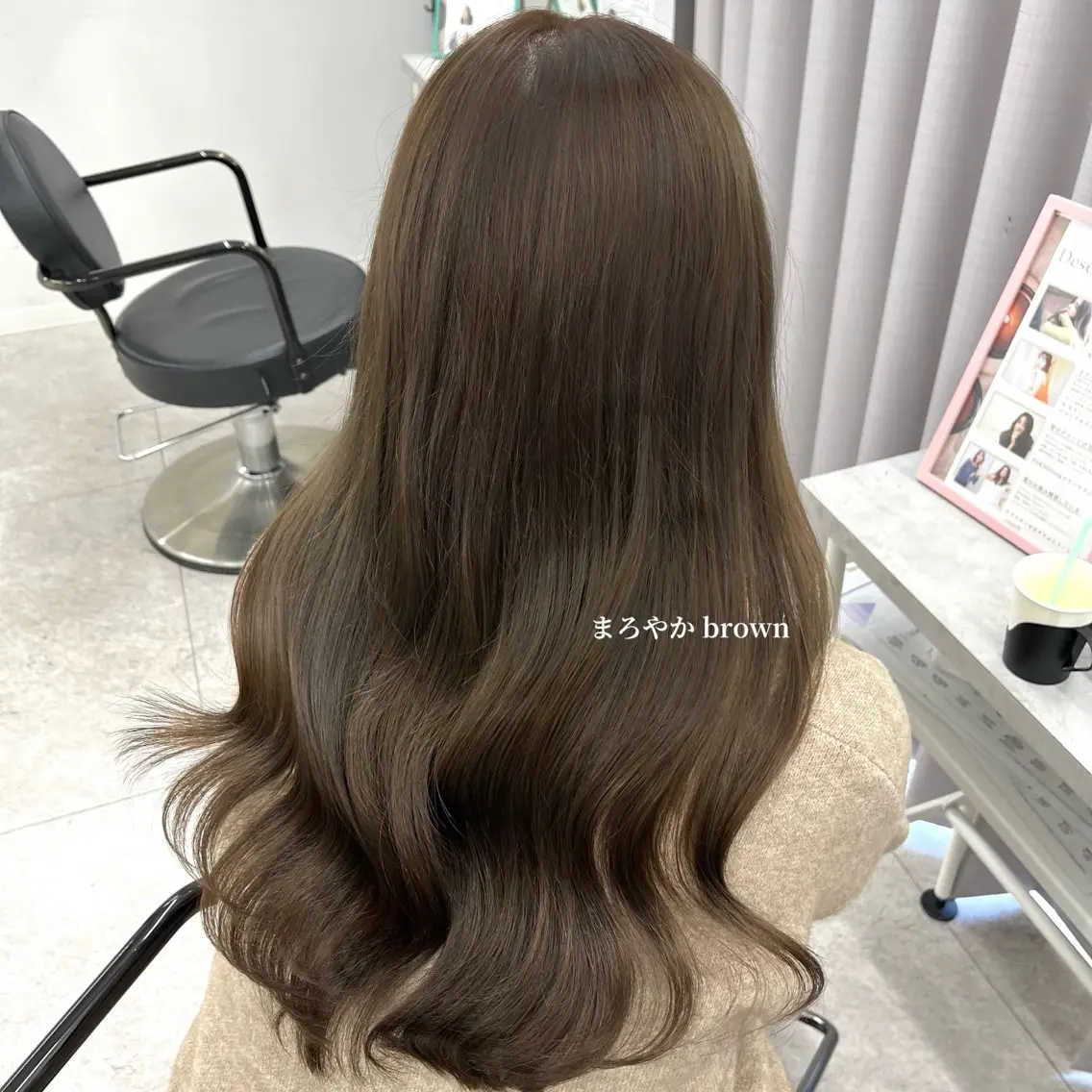 ロング カラー 柔らかオリーブ🌿 HIMARI🌻のヘアスタイル