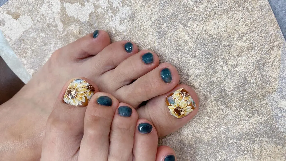 ネイル フットネイル nailsalon ∞ ﾐｶﾅﾙ ∞のネイルデザイン