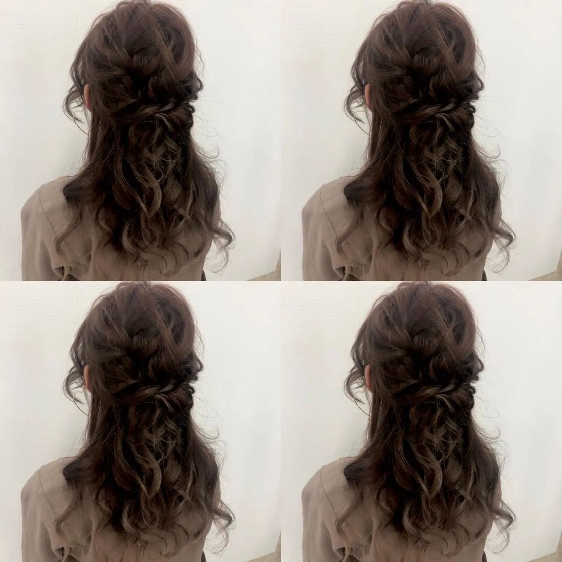 セミロング ヘアアレンジ ハーフアップ ヘアセット 🌷MAYU 🌷のヘアスタイル