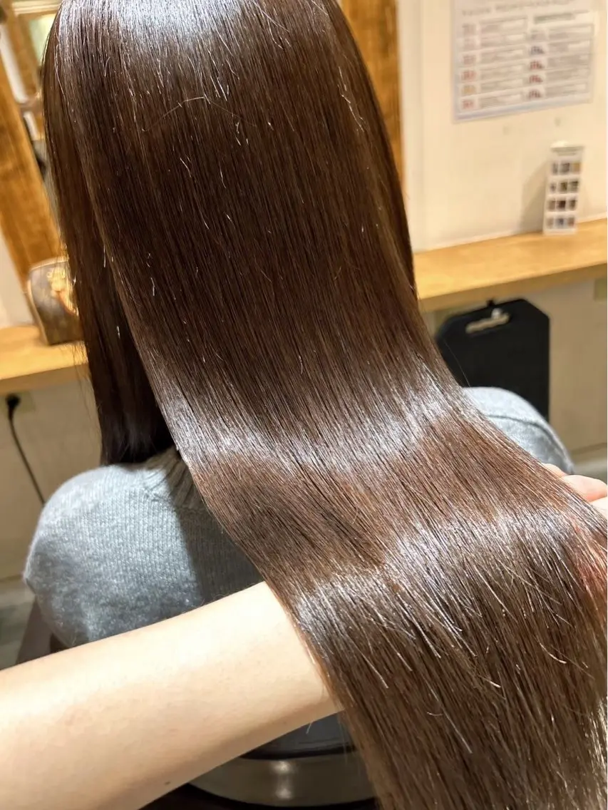 ロング カラー 髪質改善 艶髪矯正 エクステ かいり✂️のヘアスタイル