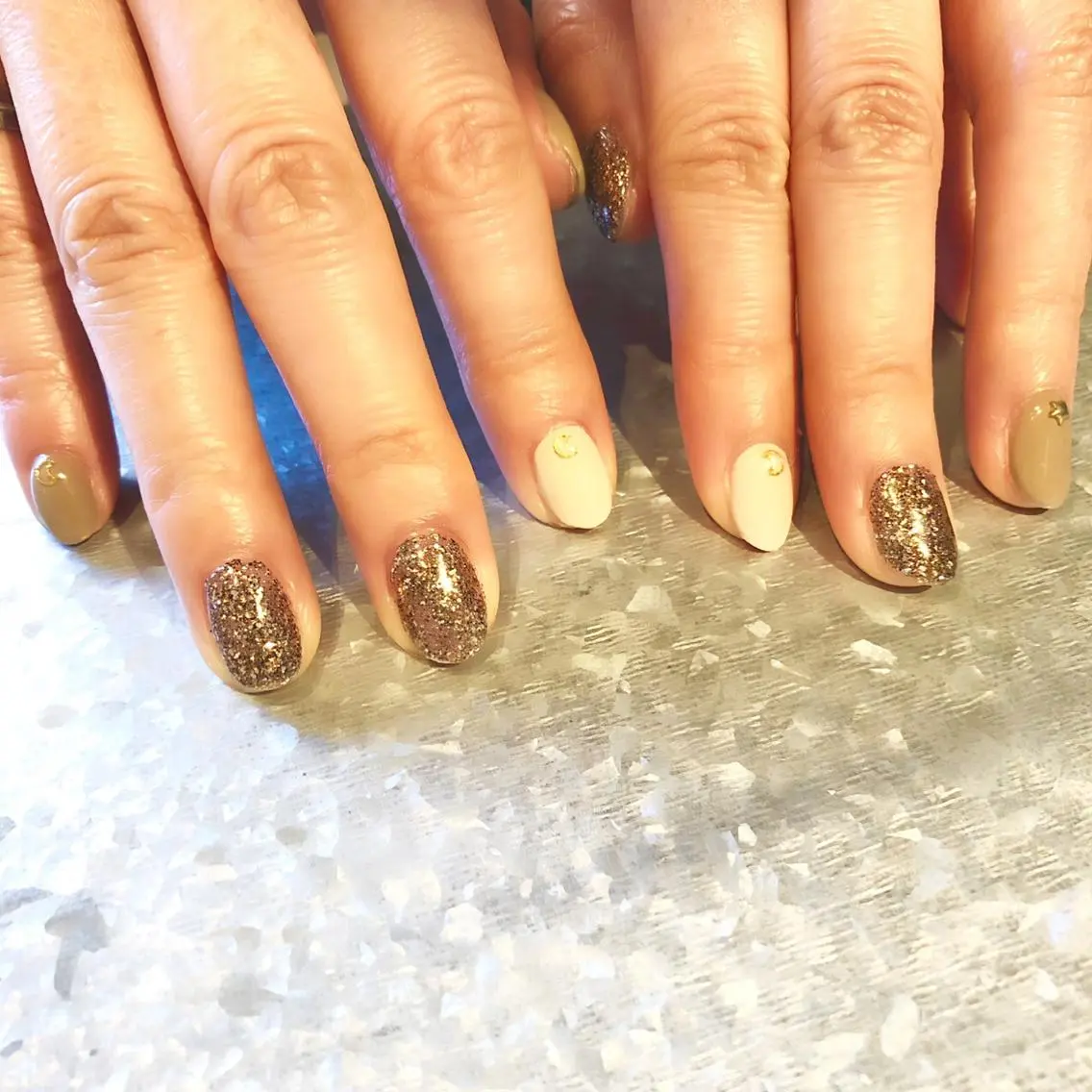 ネイル ラメ(グリッター) TRAM-nail moriizumiのネイルデザイン