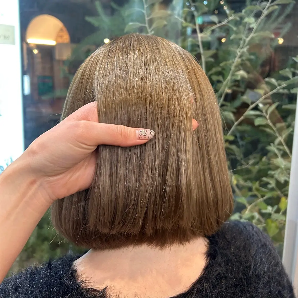 カラー ベージュカラー ミルクティーベージュ 明津 桜空のヘアスタイル