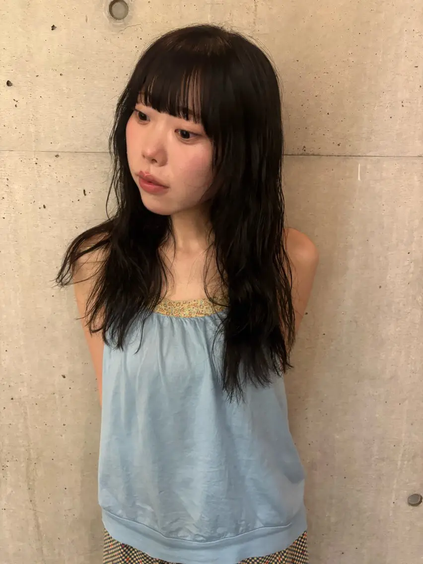 ロング パーマ ラフなパーマスタイル 🐄Hanakaのヘアスタイル