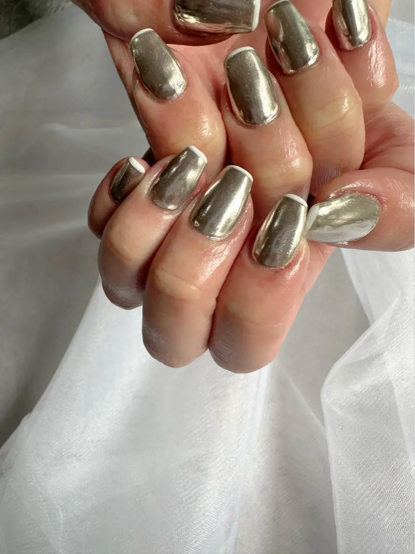 ネイル クリアネイル フレンチネイル 氷ネイル・うるうるネイル 韓国ネイル ミラーネイル 🪞KAPE NAIL 🪞のネイルデザイン